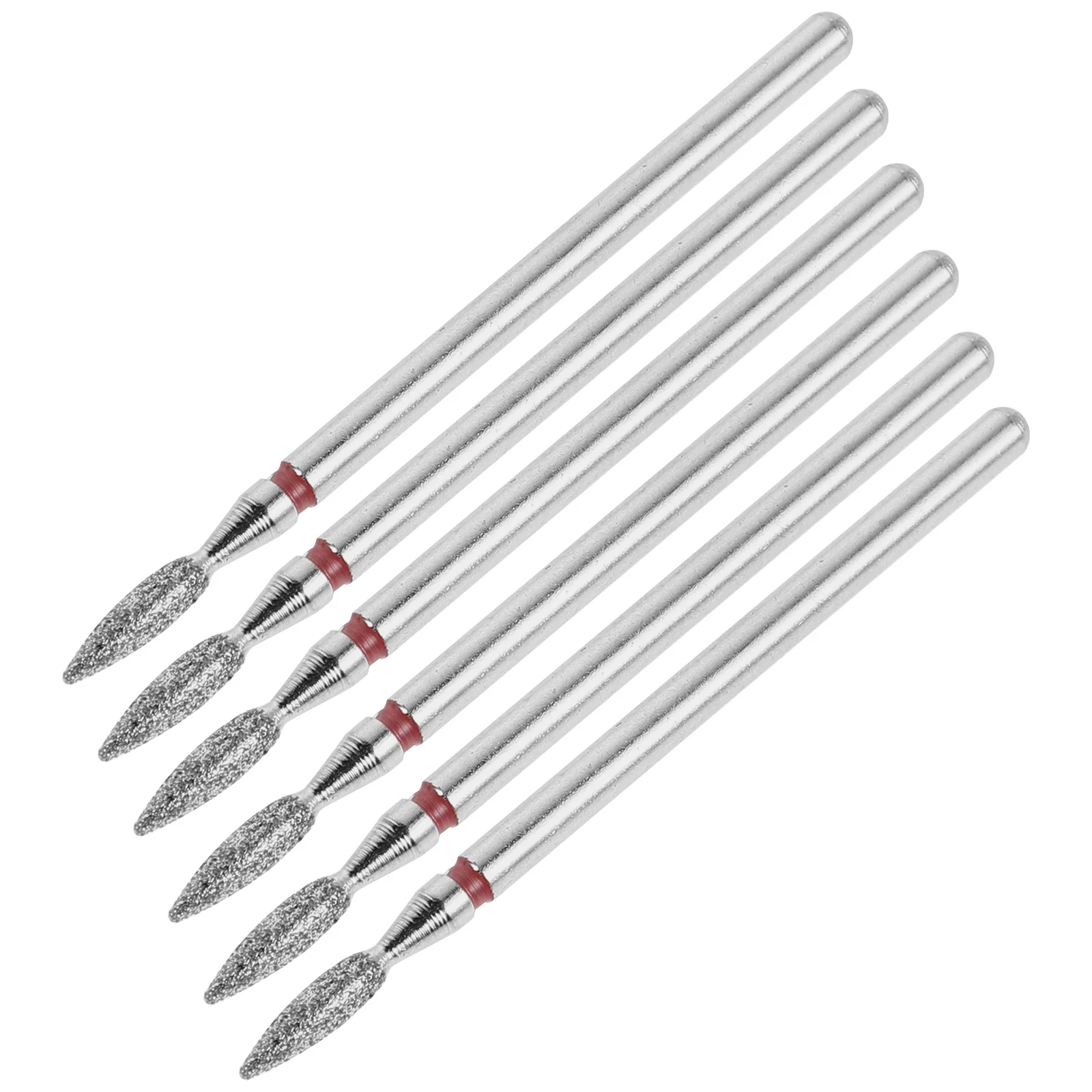 Zestaw 6 szt. stalowych wierteł do paznokci do usuwania skórek, polerowania, szlifowania, akcesoria do manicure, stalowe wiertełka do czyszczenia skórek.