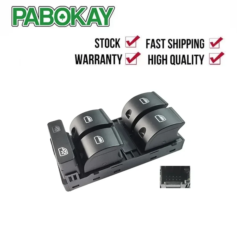 

Driver Side Electric Master Window Control Switch For Audi A4 B6 B7 Seate xeo 3R2 ST 3R5 8E0959851B 8E0959851D 8ED959851