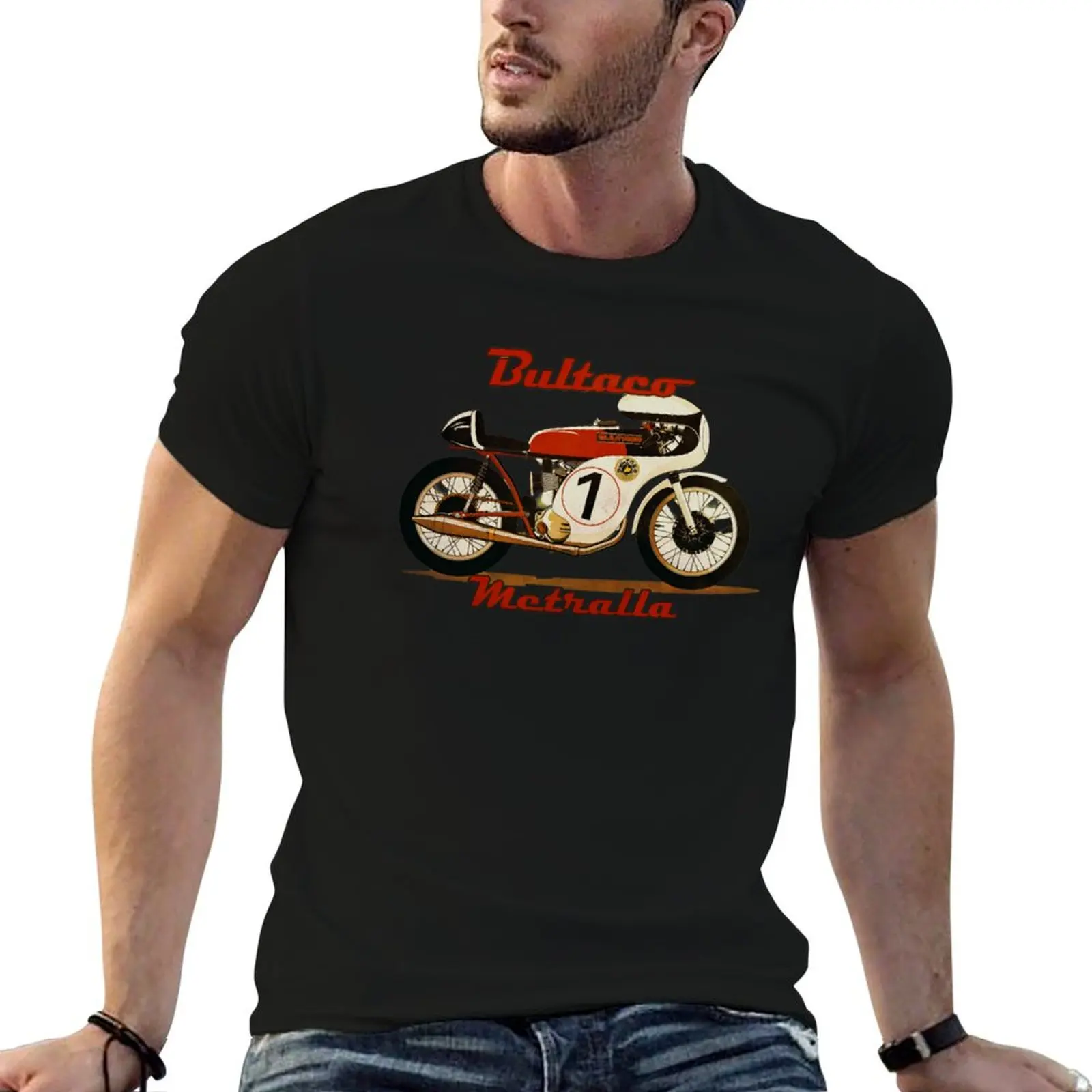 Bultaco Motorcycle Metralla T-Shirt street wear custom shirt mens designer t shirt