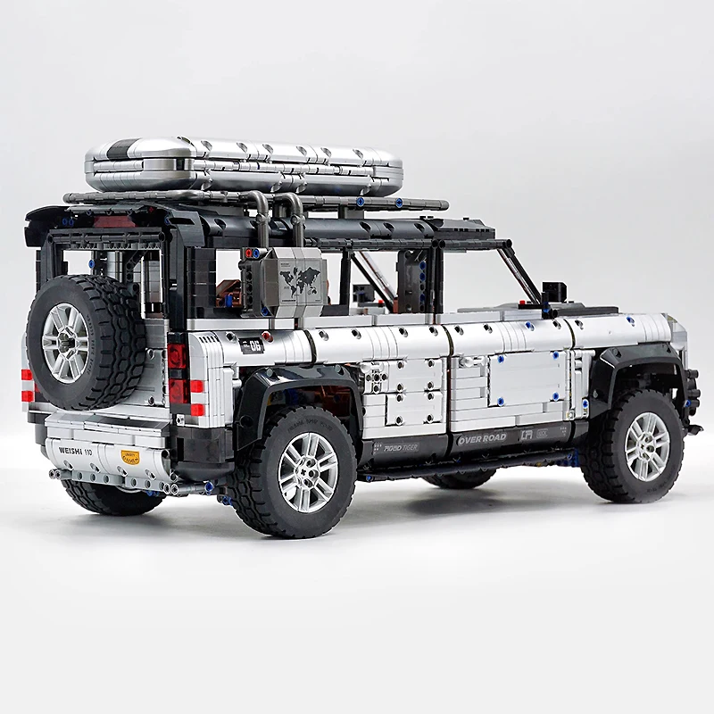 GULY 10620 Novo Técnico Prata Off-Road SUV Blocos de Construção de Carro Esportivo Camper Van Veículo Tijolo Brinquedo Presente de Natal Para Meninos Crianças