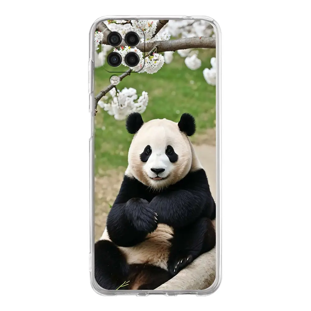 Phone Case For Samsung A54 A52 A50 A70 A10 A30 A40 A20S A20E A02S A12 A14 A22 A24 A42 A34 A32 5G A04s Clear Cover Fubao panda