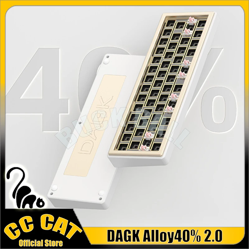 dagk alloy40 20 kit de teclado mecanico de aluminio modos 49 teclas kits de teclado sem fio rgb light hot swap kit de teclado para jogos 01