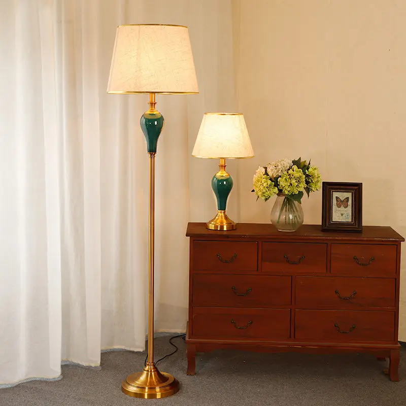 SOFEINA Modern Ceramic Floor Lamp Creative American Simple Standing Lights LED Decor For Home Living Room Bedroom Study