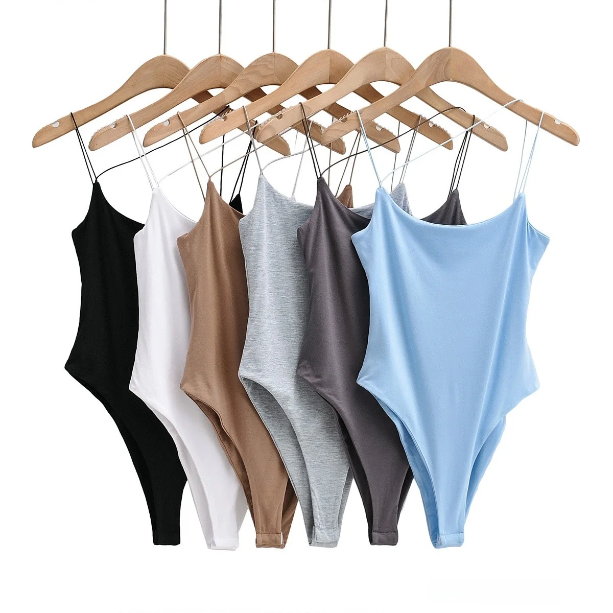 Seksowny, dopasowany krój, asymetryczna opaska do włosów, podwójny pasek, modny styl uliczny, krótki, jednolity kolor, letni komplet.