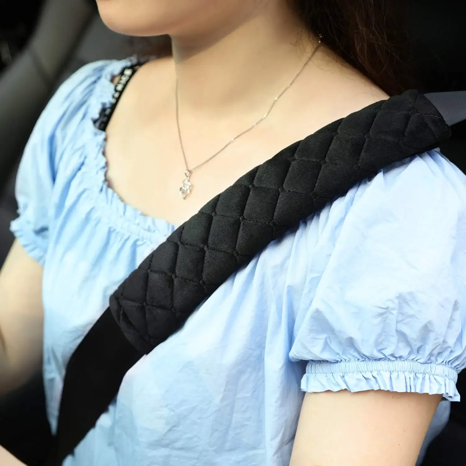 Car Universal Adult Seat Belt Pads Seat Belt Shoulder Strap Covers Harness Pad for Car/Bag, Soft Comfort Helps Protect Rubbing