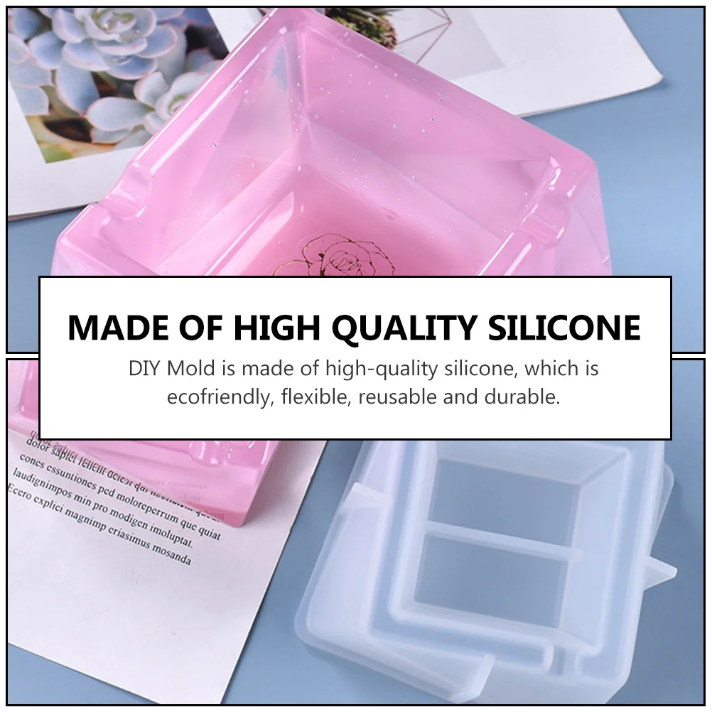 

Ashtray Mold Making Crystal Drop Section Silicone DIY Silica Gel Epoxy Molds