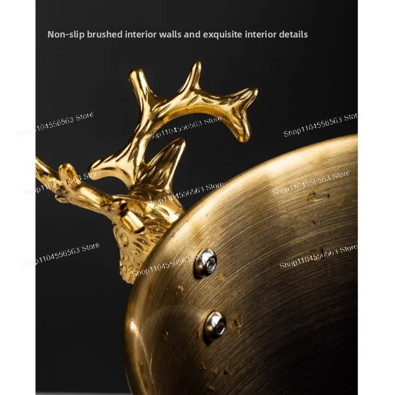 Fashionable and creative ice bucket Stainless steel golden hammer pattern ice bucket red wine champagne ice wine barrel