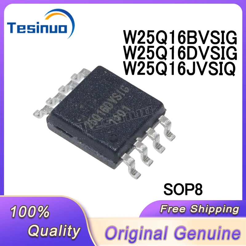 10/PCS New Original W25Q16BVSIG 25Q16BVSIG W25Q16DVSIG 25Q16DVSIG W25Q16JVSIQ 25Q16JVSIQ SOP8 In Stock