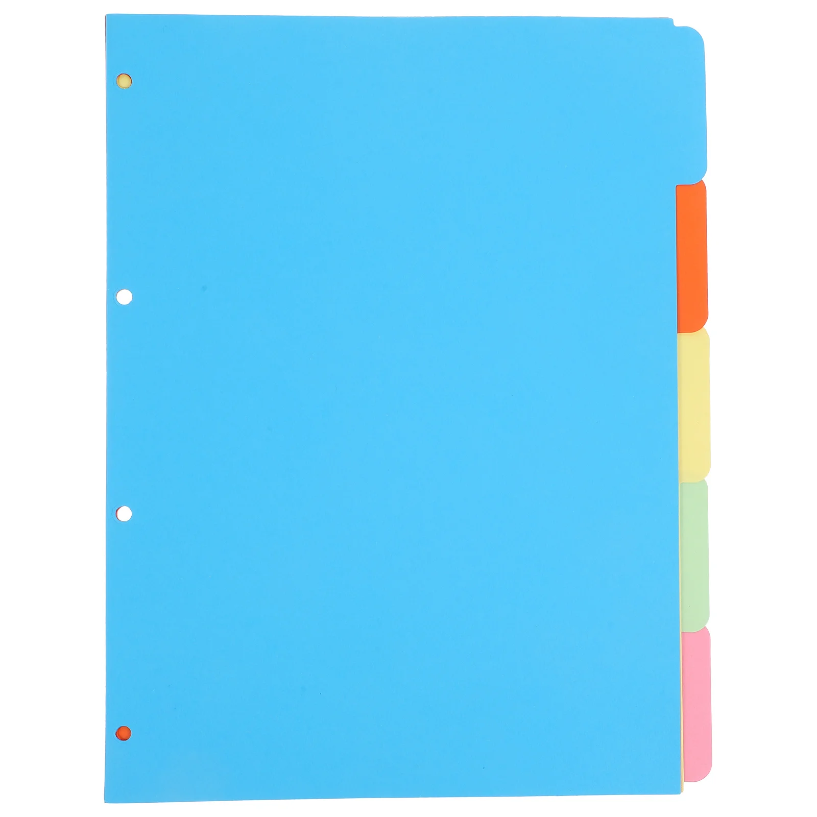 4 Sets A4 Colored Binder Dividers Practical Page Dividers For Notebook Journal Report Index Classified Labels Loose-Leaf Markers