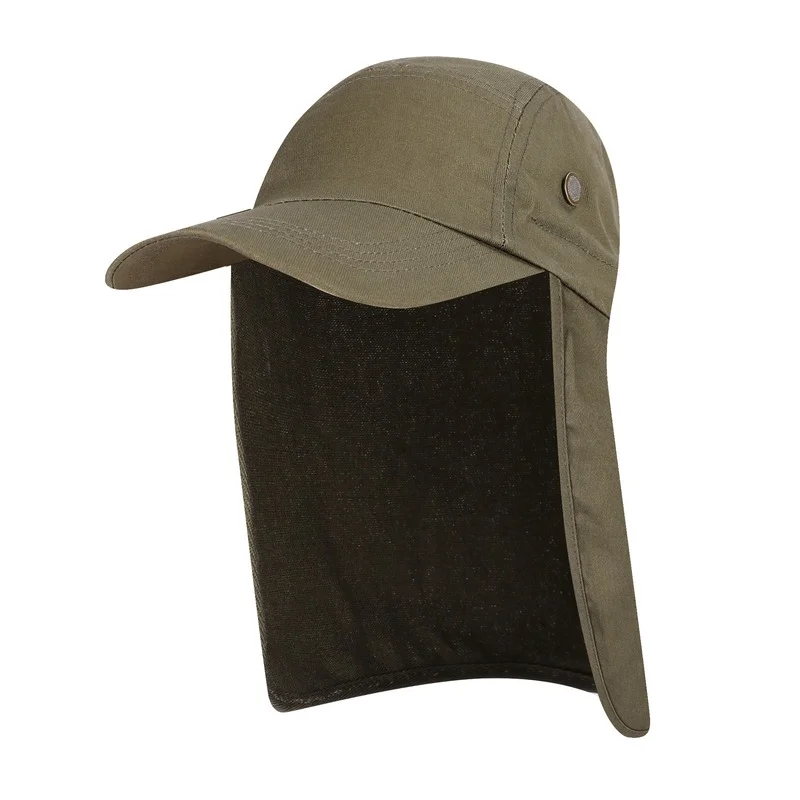 

Unisex Fishing Hat Sun Visor Cap Hat Outdoor UPF 50 Sun Protection with Removable Ear Neck Flap Cover for Hiking