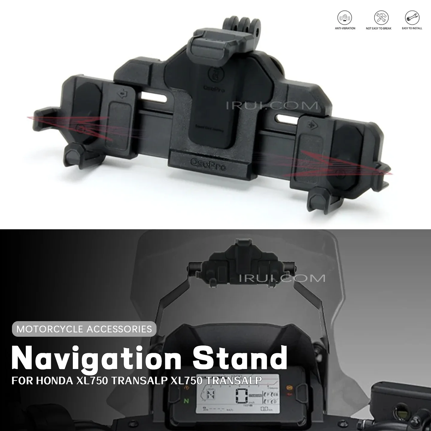 

Motorcycle Accessories Phone Holder Stand For Honda XL750 TRANSALP xl750 transalp 25 Navigation Stand Shock Absorber Phone Stand