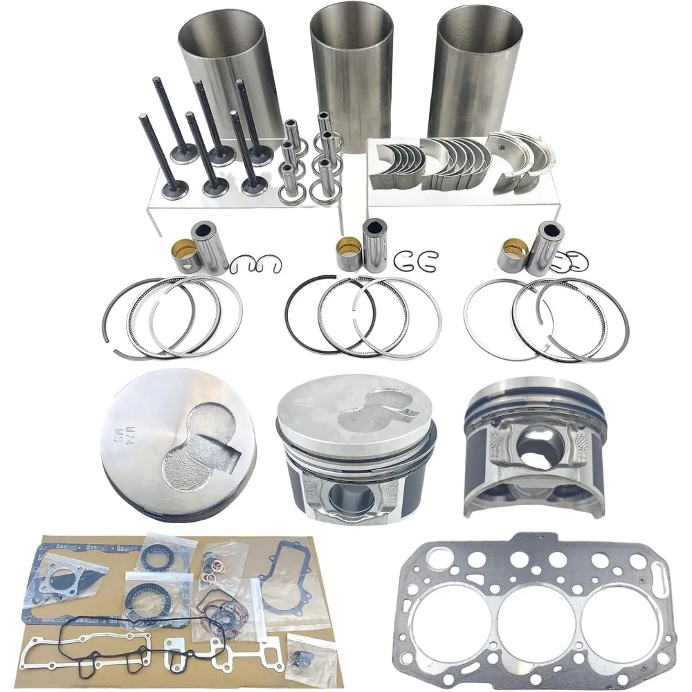 

NEW 3TNM74 Overhaul Rebuild Kit for Yanmar 3TNM74 Engine with Head Gasket