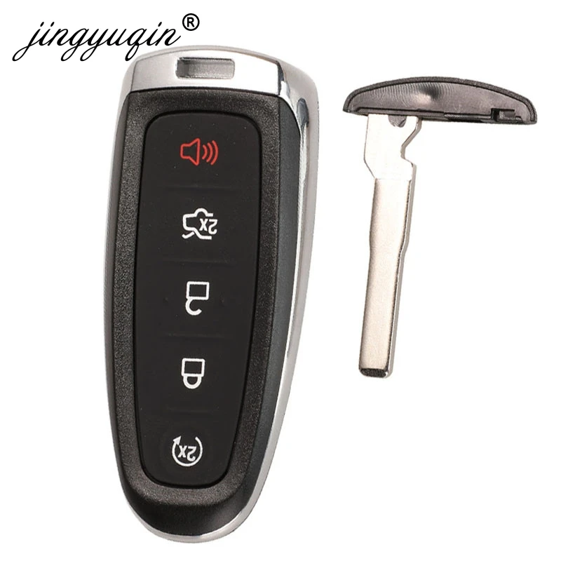 Jingyuqin 433 MHz PCF7953 BT4T-15K601-CX Smart 5 Pulsante Chiave A Distanza Dell\'automobile Fob per Ford Edge Escape Explorer Taurus Flex Focus ID46