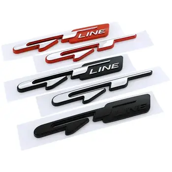 適用於現代 Accent、Trajet、Sonata、Tucson、Kia Sportage、R Rio、Soul、Carens 的 ABS GT Line 標誌車身尾部行李箱標誌貼紙 10 最佳銷售 起亞銳歐標誌 - №8