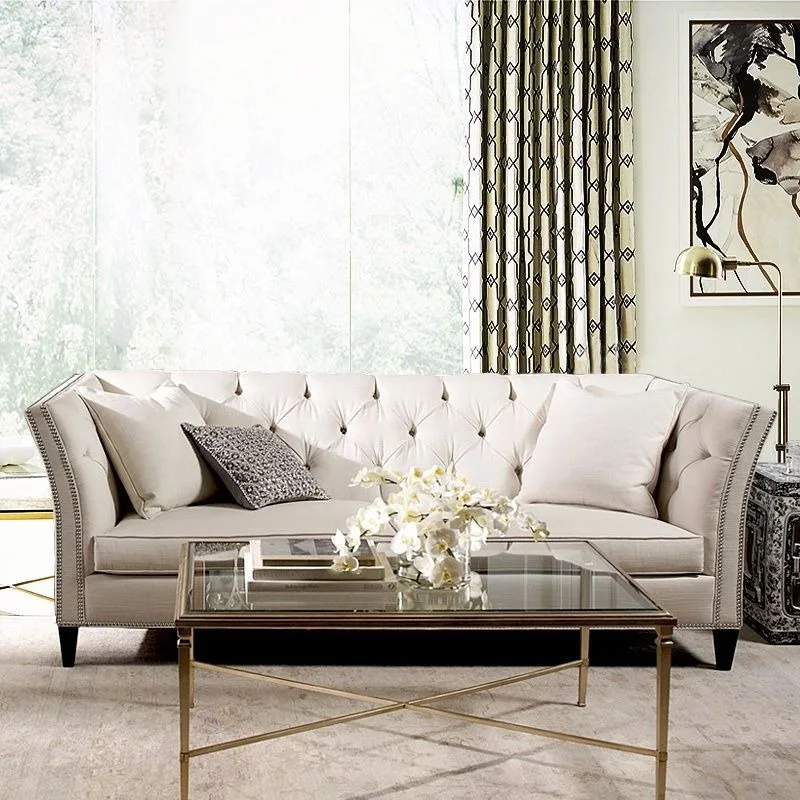 luxury fabric sofa simple modern living room sofa European style combination large and small apartment simple sofa