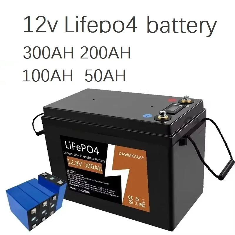 

12V50AH100AH200AH300AHLIFEPO4 аккумуляторный блок литий-железо-фосфатный электрический корабль солнечная энергетическая система наружного источника питания,