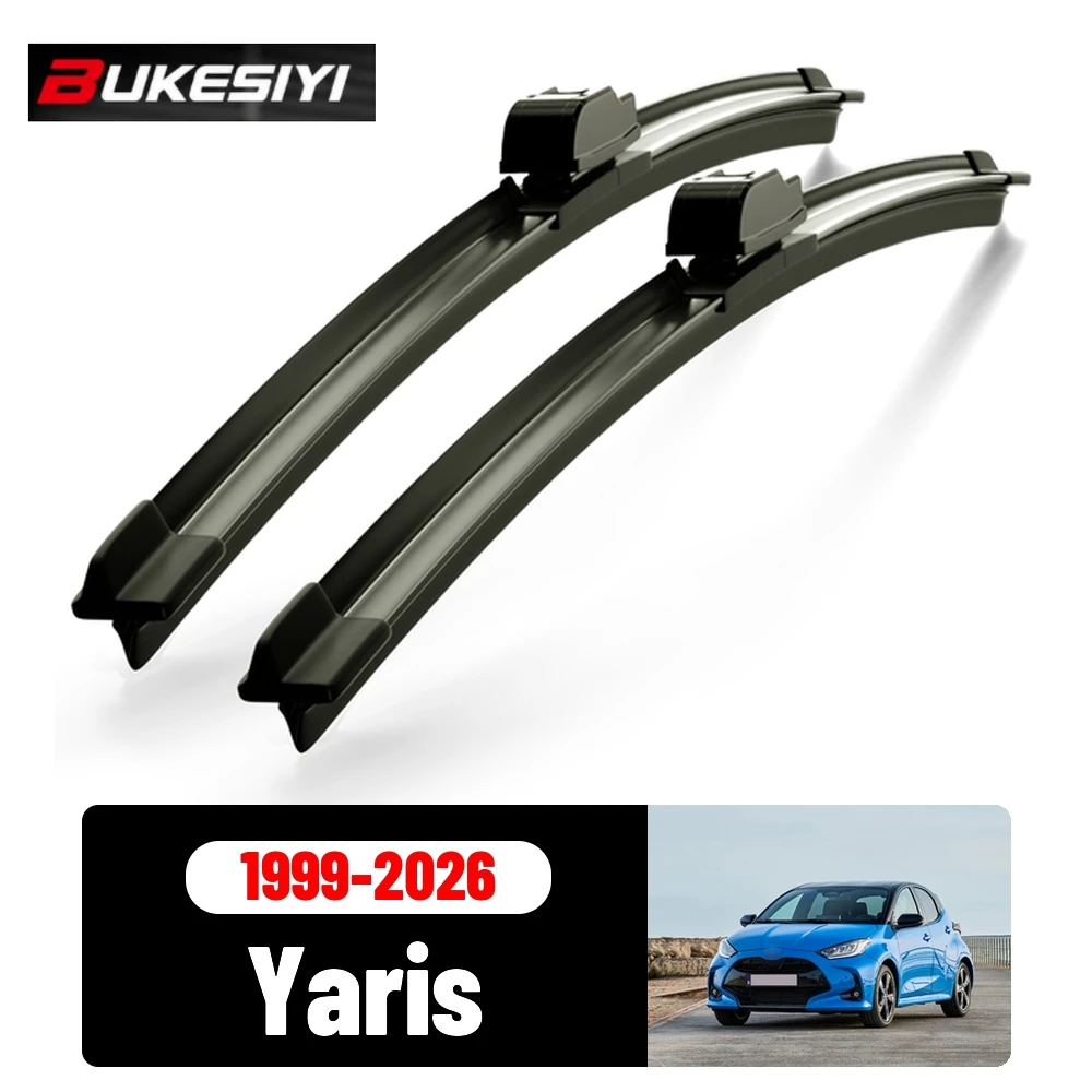2PCS Front Wiper For Toyota Yaris 1999-2026 Silent Durable High Quality Windshield Wiper Blades Accessories 2008 2012 2016 2022