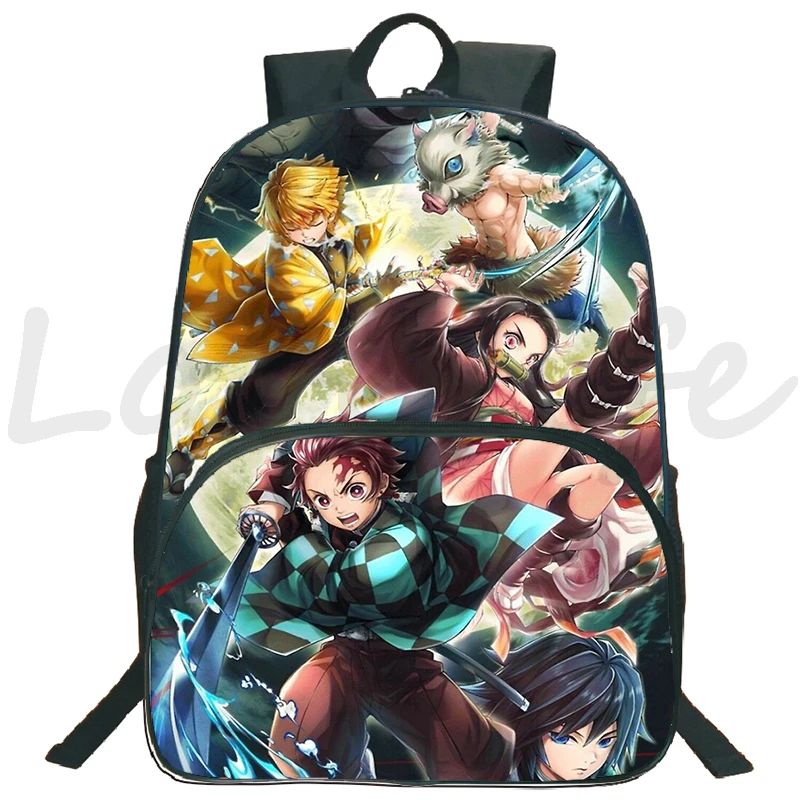 

Anime Demon Slayer Cosplay Backpack Kimetsuno Yaiba 3D Print School Bags Students Bookbag Boys Girls Waterproof Travel Bagpack