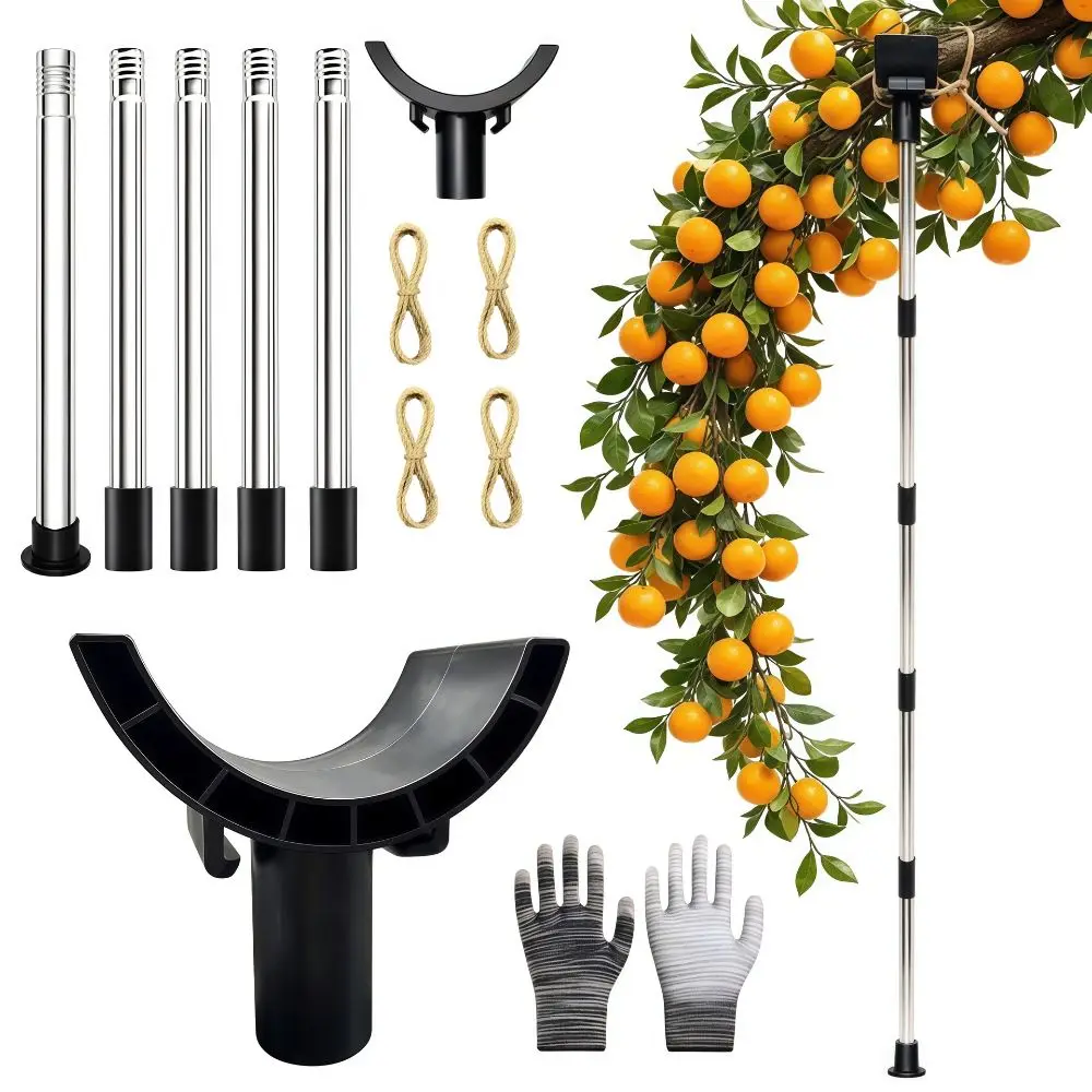 Stainless Steel Tree Support Stake 1.5m/1.9m Sturdy Branch Support Brace Prevent Breakage Durable Garden Plant Stake