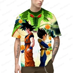 Camiseta de impressão 3D masculina japonesa Dragon Ball Z Goku em todo o mundo, top infantil, Cosplay, Quente, Verão, Novo, 2022