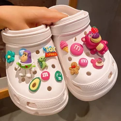 Disney Toy Story Monsters Buzz Lightyear Strawberry Bear Shoe Charms for Sandals Shoe Decorations 3D for Creative Gift