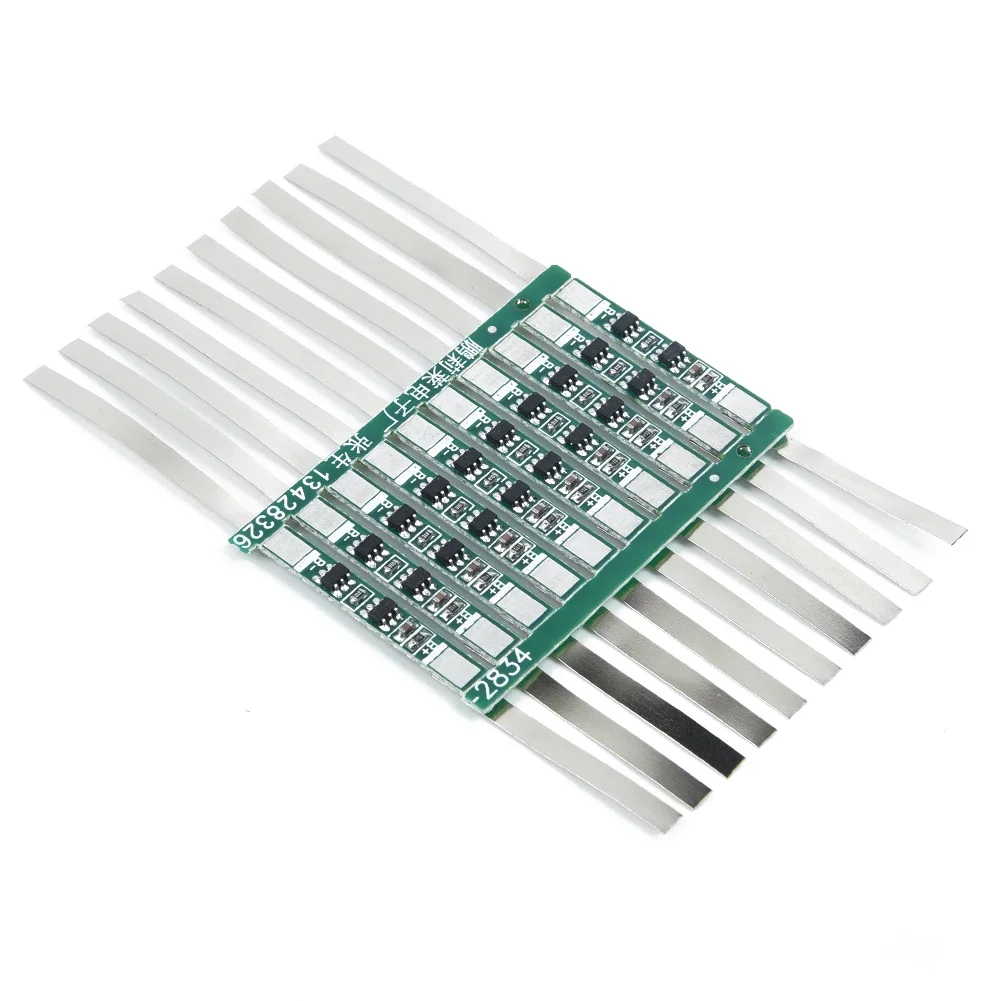 10pcs/set 3.7V 3A Li-ion Battery Protection Board For 1S Li-ion Battery Overcharge Protection Board With Solder Strip