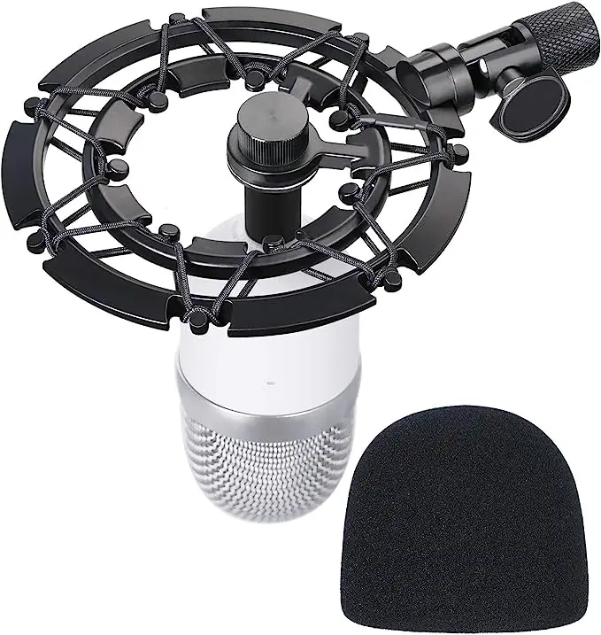 Razer Seiren Mini soporte de choque y filtro pop a juego soporte de brazo de brazo de micrófono, Compatible con Razer Seiren Mini micrófono