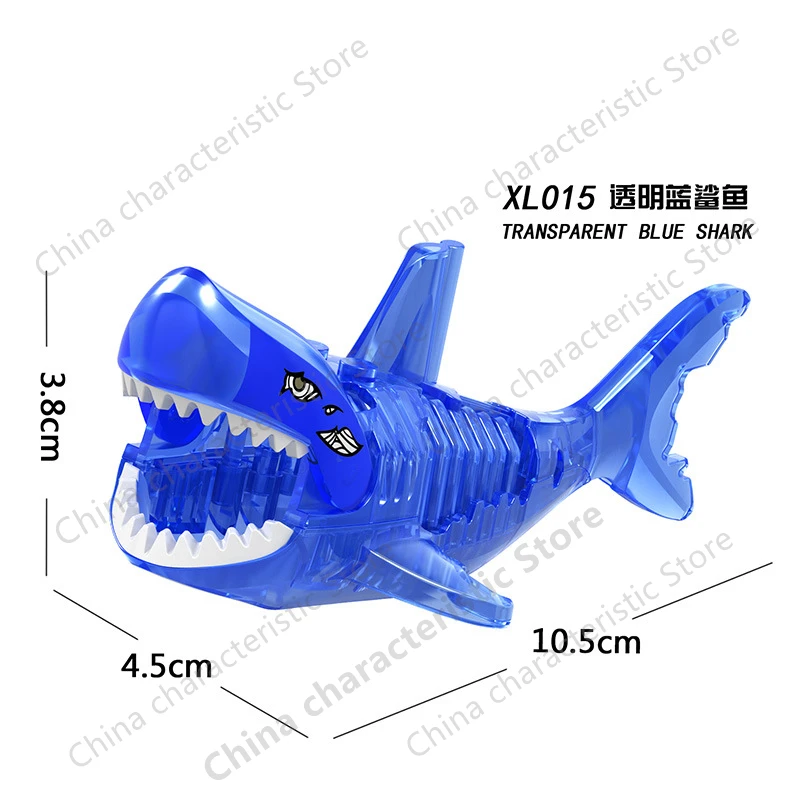 Education Building Bricks Compatible Blocks Animals World Shark Kitty Accessories Toys For Children Kids Toy Gifts  Series -35