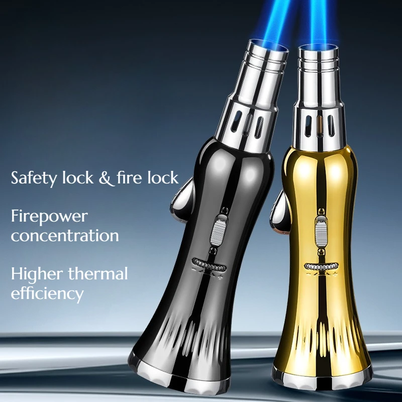 

High-quality Windproof High-temperature Straight Charge Spray Gun Moxibustion Cigar Baking Igniter Cigarette Accessories