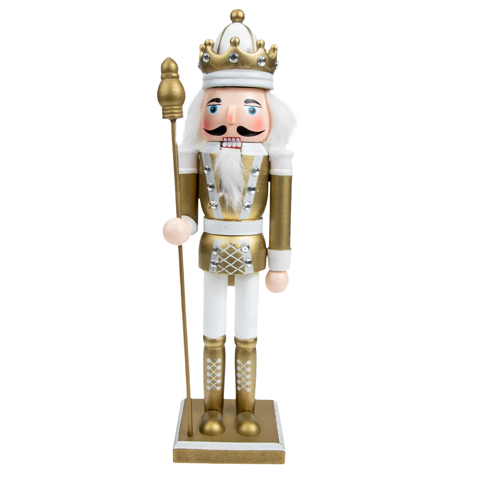 Nutcracker Wooden Soldier Christmas Decorations Garden Desktop Nutcrackers Rechargeable Batteries Xmas Party Light Post