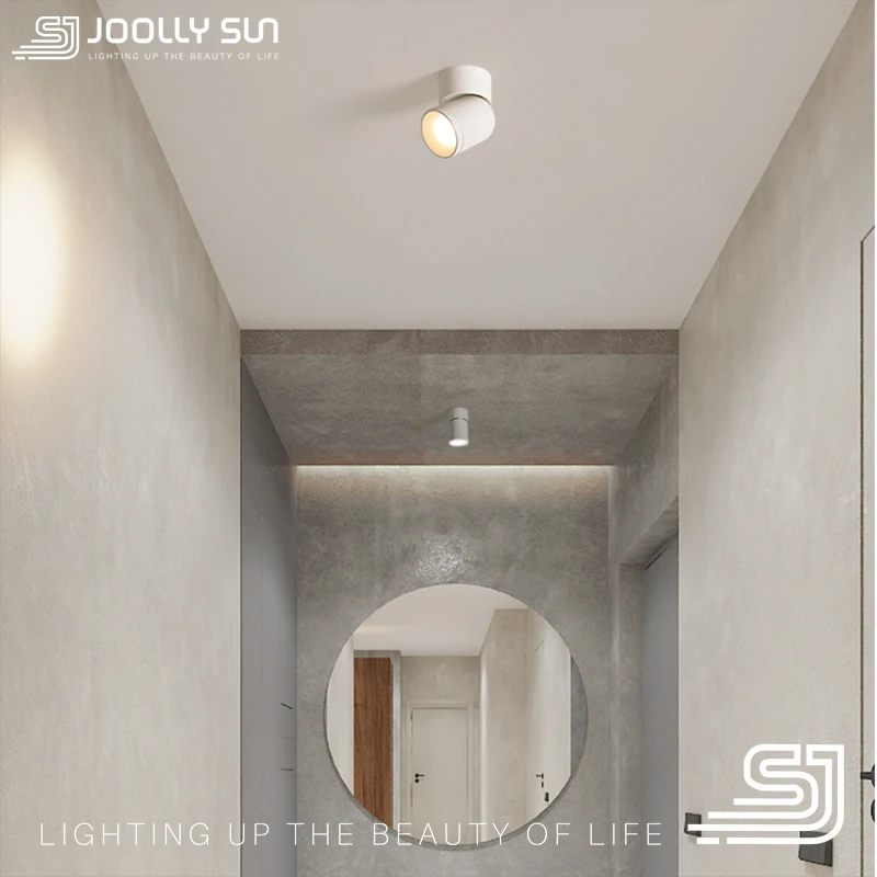 Joollysun Led Spotlight Draaiend Naar Beneden Licht Op Het Oppervlak Gemonteerd Spotlicht Voor Huisdecoratie Woonkamer Slaapkamer Indoor