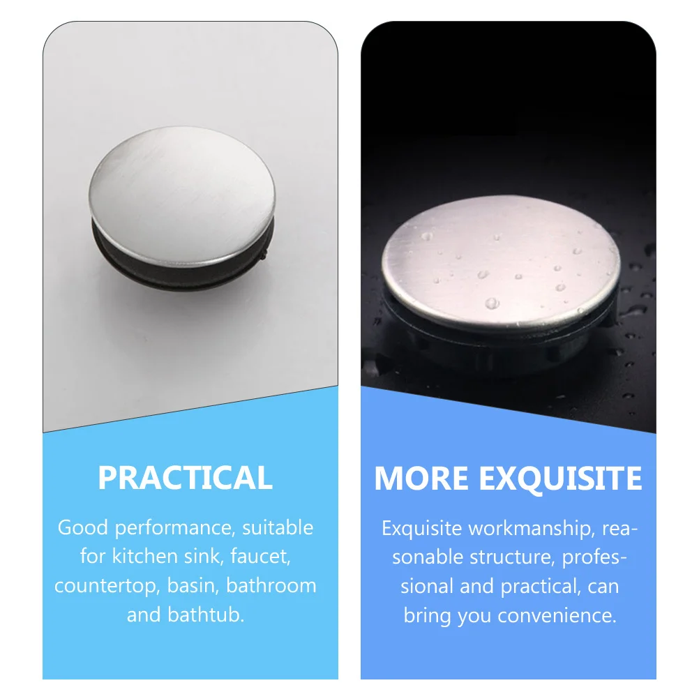 

2pcs Stainless Steel Sink Hole Cover Durable Abs Plastic For Kitchen Bathroom Faucet Tap Repair Kit Countertop Basin Accessory