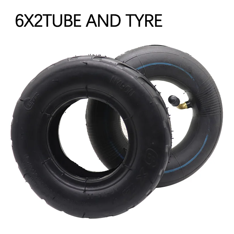 6X2 Inflation Tire inner tyre outer tyre160mm Pneumatic Tyre Electric Scooter F0  Wheel Trolley Cart Air