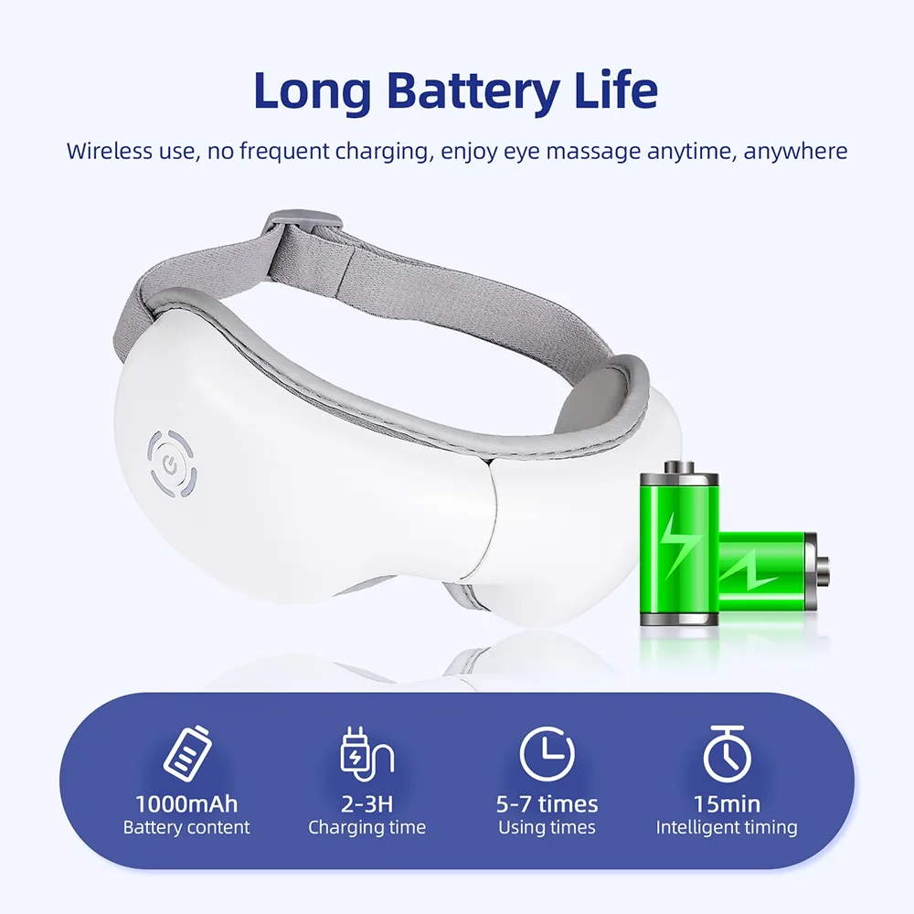 Air Pressure Vibration Eye Massager Relieves Eye Fatigue Eyes Patch Eyes Massage Music Eye Fatigue Relief Massage view 5
