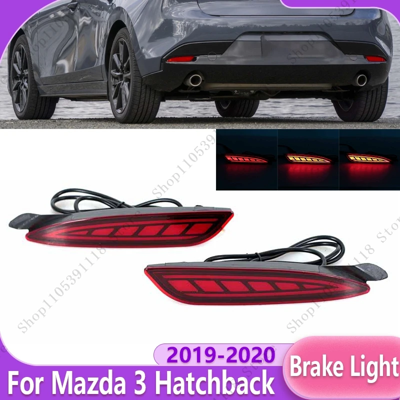 

Car LED Rear Bumper Brake Light Turn Signal Light Reflector Stop Lamp Driving Lamp Fog Lamp For Mazda 3 Hatchback 2019 2020