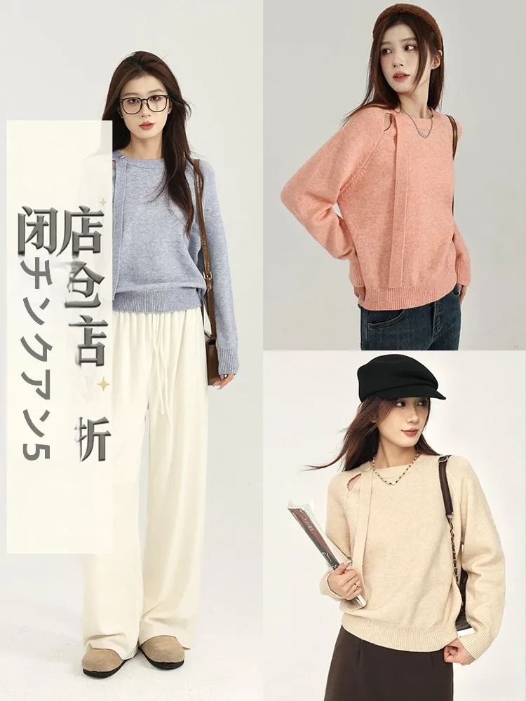 

Женский трикотажный джемпер с круглым вырезом и ажурными вставками, однотонный, приталенный, качественный, в ассортименте модных фасонов, для повседневной носки, из смесового акрила, с длинным рукавом