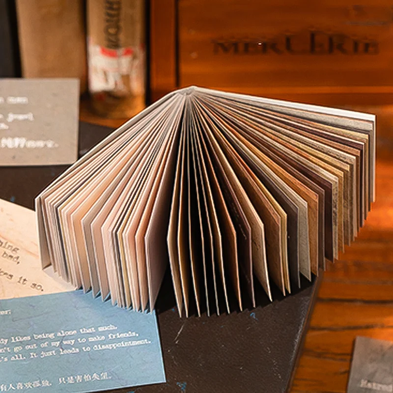 السيد ورقة 50 ورقة/كتاب كتاب المواد الإنجليزية، ورق مواد الشعر الرجعية عصر النهضة، هدايا عشاق فن الديكور المنزلي #2