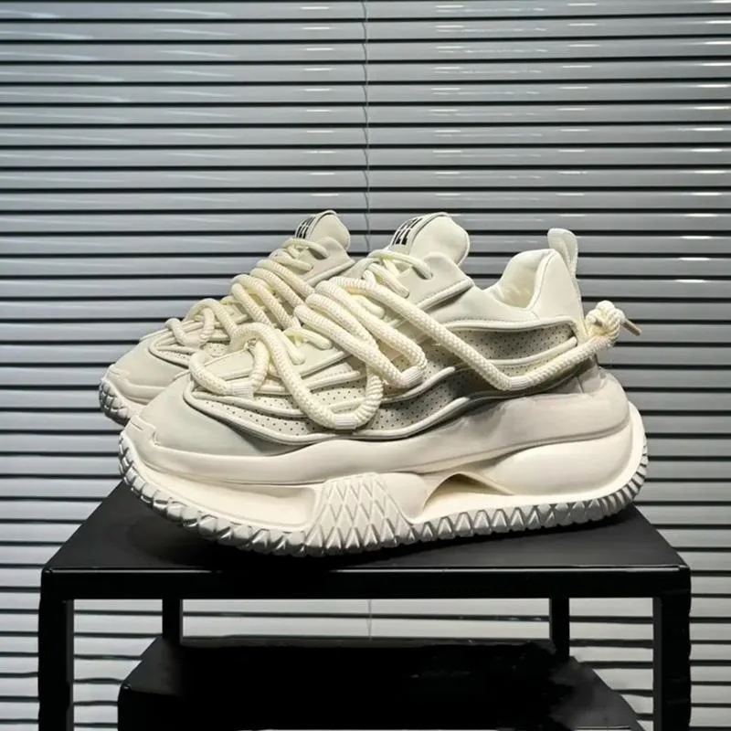 

Мужская повседневная обувь, однотонные кроссовки, трендовые кроссовки на шнуровке, уличные кроссовки для бега, мужские туфли на увеличенной платформе