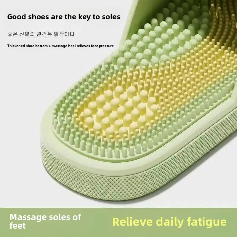 شباشب تدليك صيفية جديدة للنساء، نقاط الوخز للقدم المنزلية، حمام، لوحة ضغط الأصابع المضادة للانزلاق، شباشب رائعة للنساء