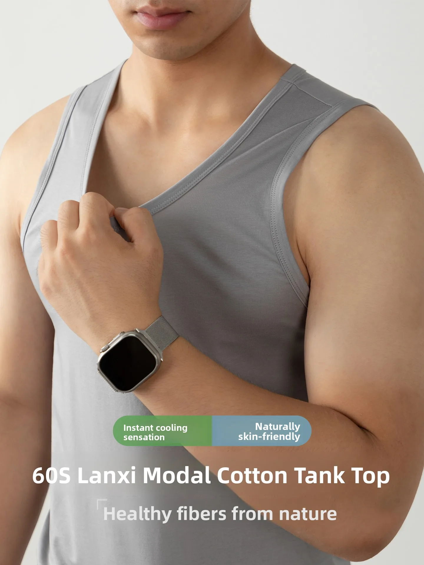 

Модальный жилет Svel, мужской летний жилет большого размера из ледяного шелка Qui Dry Sl, спортивный фитнес, легкая майка для бега на открытом воздухе