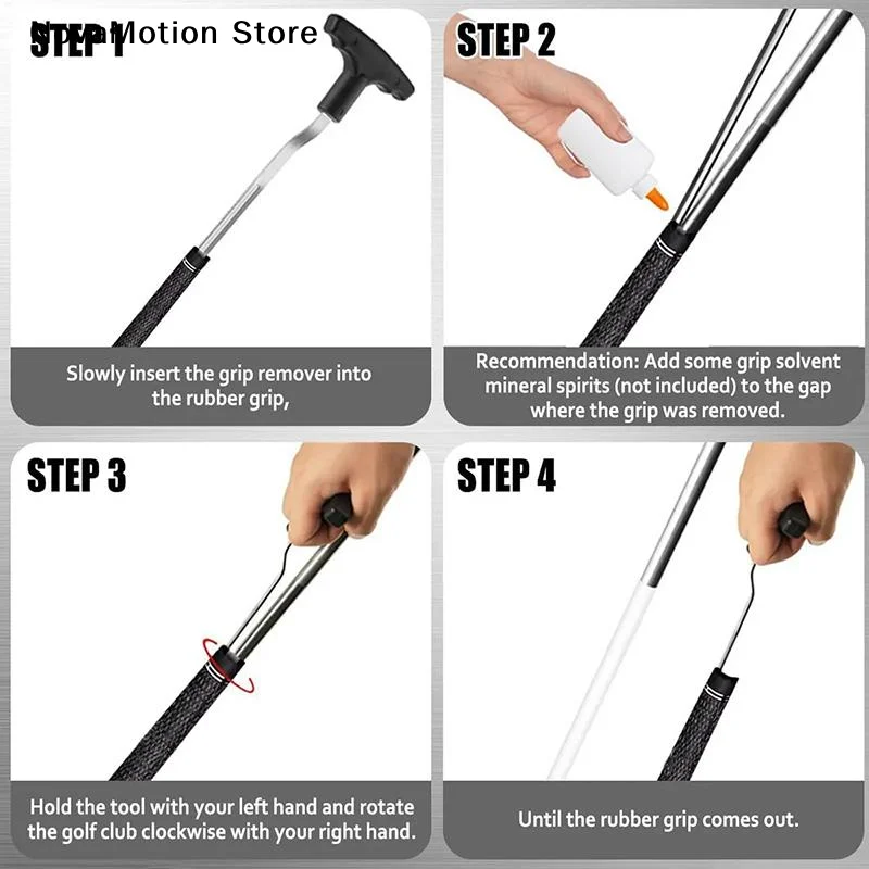 [NM]Golf Grip Removal Tool Reusable Golf Club Grip Tool V-Groove Grip Remover Saver Protective Grip Removal Tool Golf Supplies - view 4
