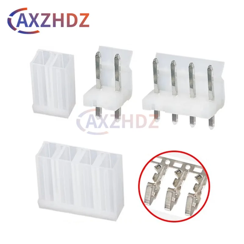 

50PCS CH5.08mm 2/3/4/5/6/7/8 Pin Connector 5.08MM PITCH Straight Needle Pin Header + Housing + Terminal Ch5.08-2p/3p/4p/5p/6p