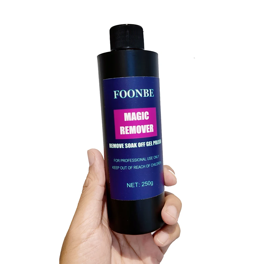 FOONBE ماجيك مزيل جيل للأظافر مزيل انفجار الأشعة فوق البنفسجية جل سريع تقشر إزالة شبه دائم الورنيش البولندية إلغاء هلام 250 جرام