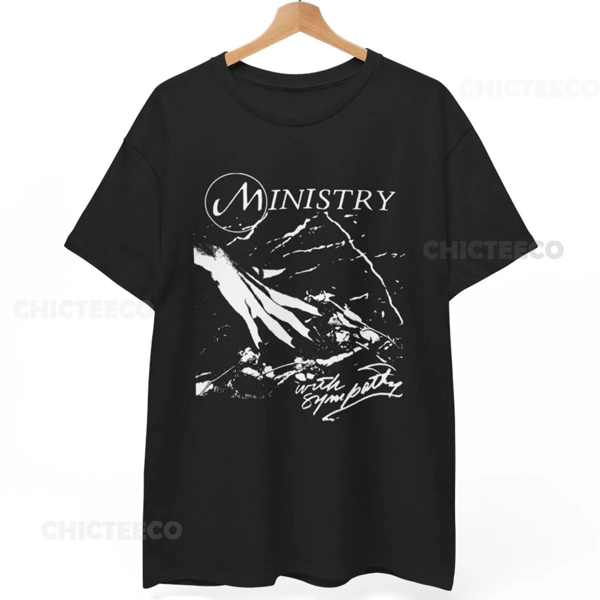 تي شيرت وزارة مع تي شيرت Sympathy Synth-Pop New Wave 80s للجنسين #1