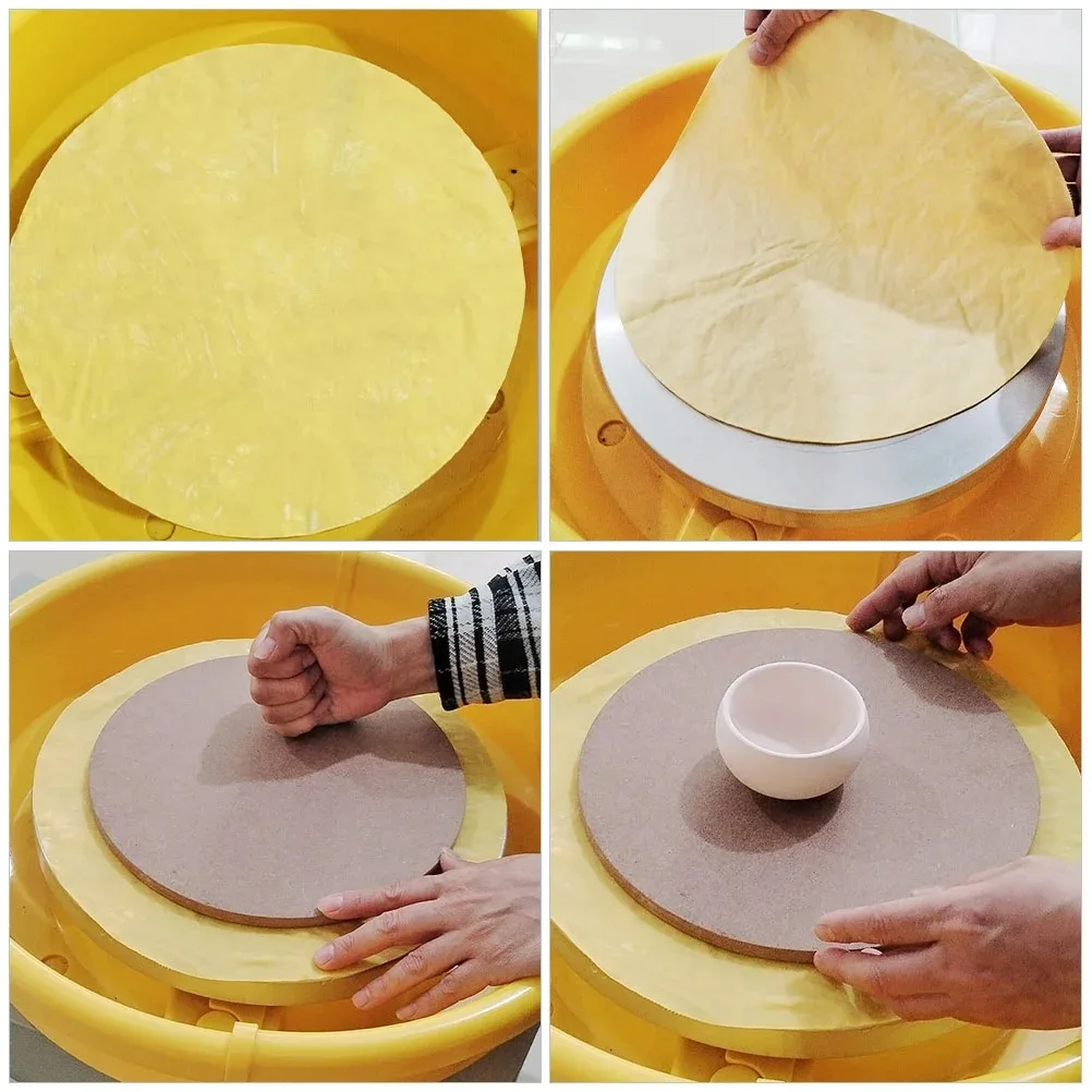 30cm Pottery Clay Throwing Pad Accessories Auxiliary Tool Absorbent Smoothing Cloth Round for Work