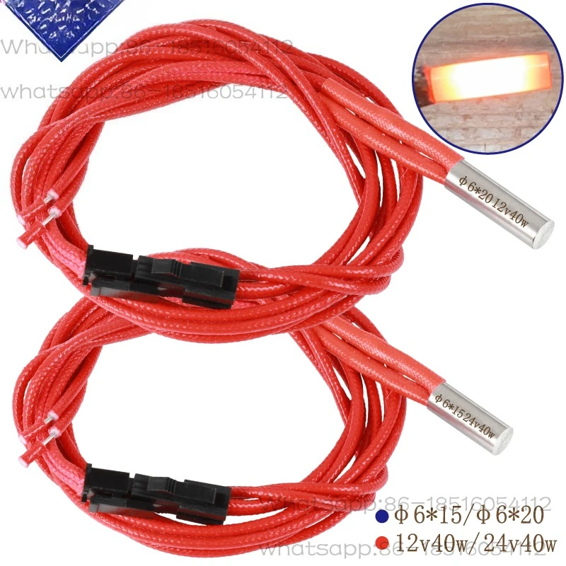

High Quality 6 * 15/20/30 MM 12V/24V 40W Heating Tube 3D Printer Accessories