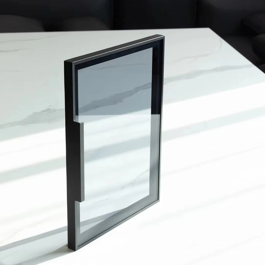 Aluminum furniture cabinets with glass door frame handle profiles for dining room and wardrobe windows