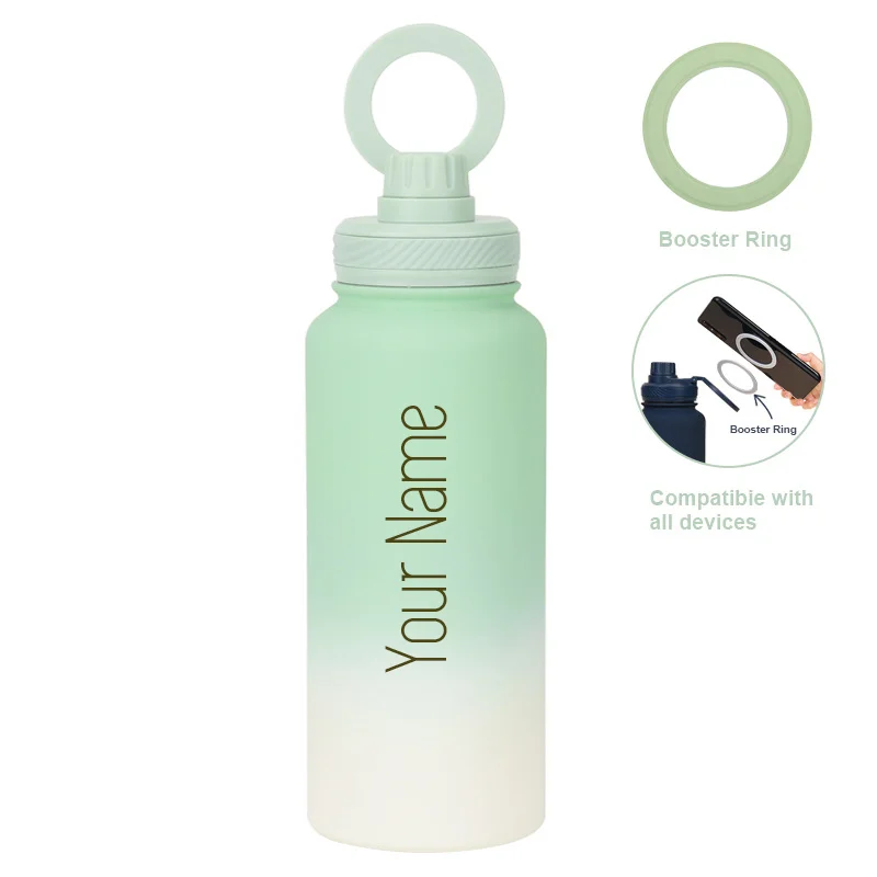 

Custom Gift MagSafe Water Bottle with Phone Holder 32oz/1000ML 40oz/1200ML Magnetic Tumbler Flask Personalised Logo