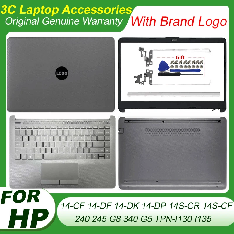 

Для HP 14-CF 14-DF 14-DK 14-DP 14S-CR 14S-CF 240 245 G8 340 G5 TPN-I130 TPN-I135 LCD задняя крышка Безель Подставка для рук