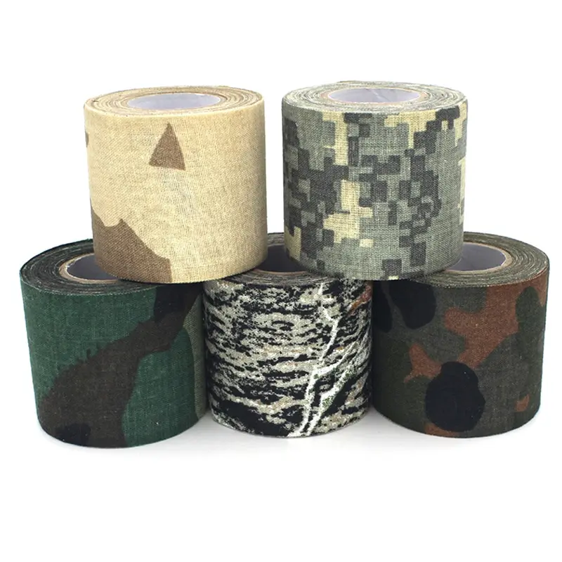 5M Outdoor Air Duct Camouflage Tape Hunting Waterproof Tape Camouflage Tape Invisible Bandage Military